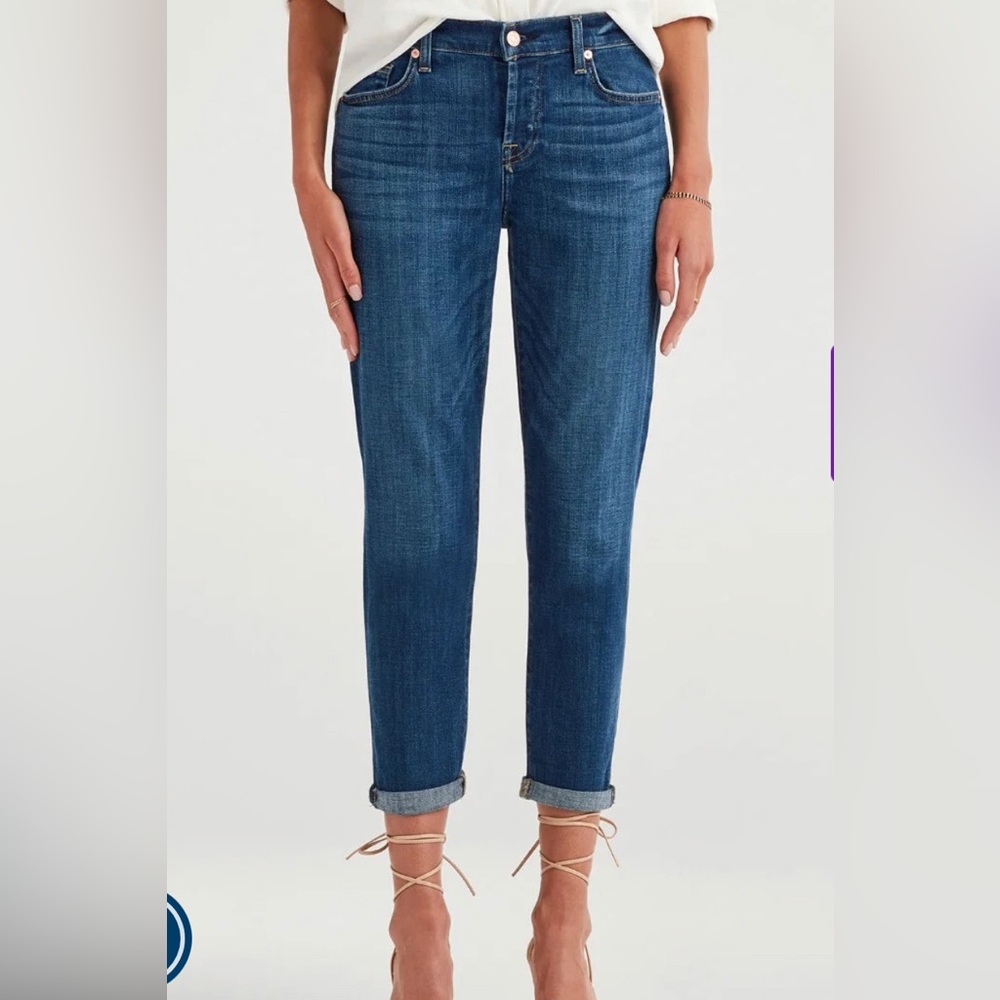 7 For All Mankind Josefina Skinny Boyfriend Jeans
